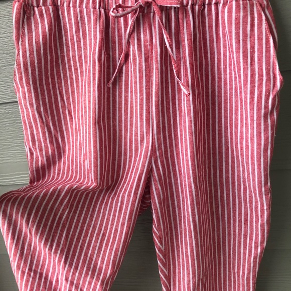 Red Striped Jumpsuit - Picture 3 of 4